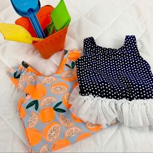 Cat & Jack One Piece Bathing Suits - Lot of 2